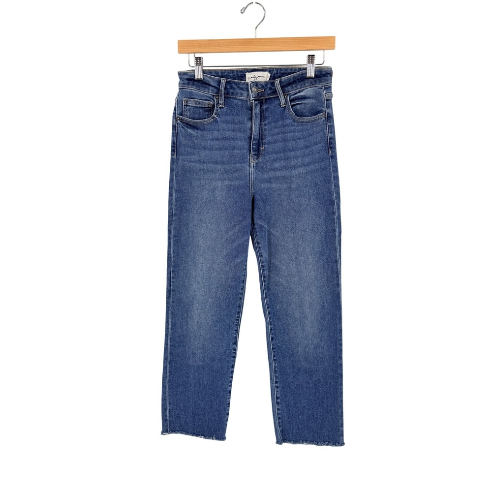 Carly Jean Los Angeles Chrissy Classic Jeans Size 3 (S/27) High Rise Raw Hem